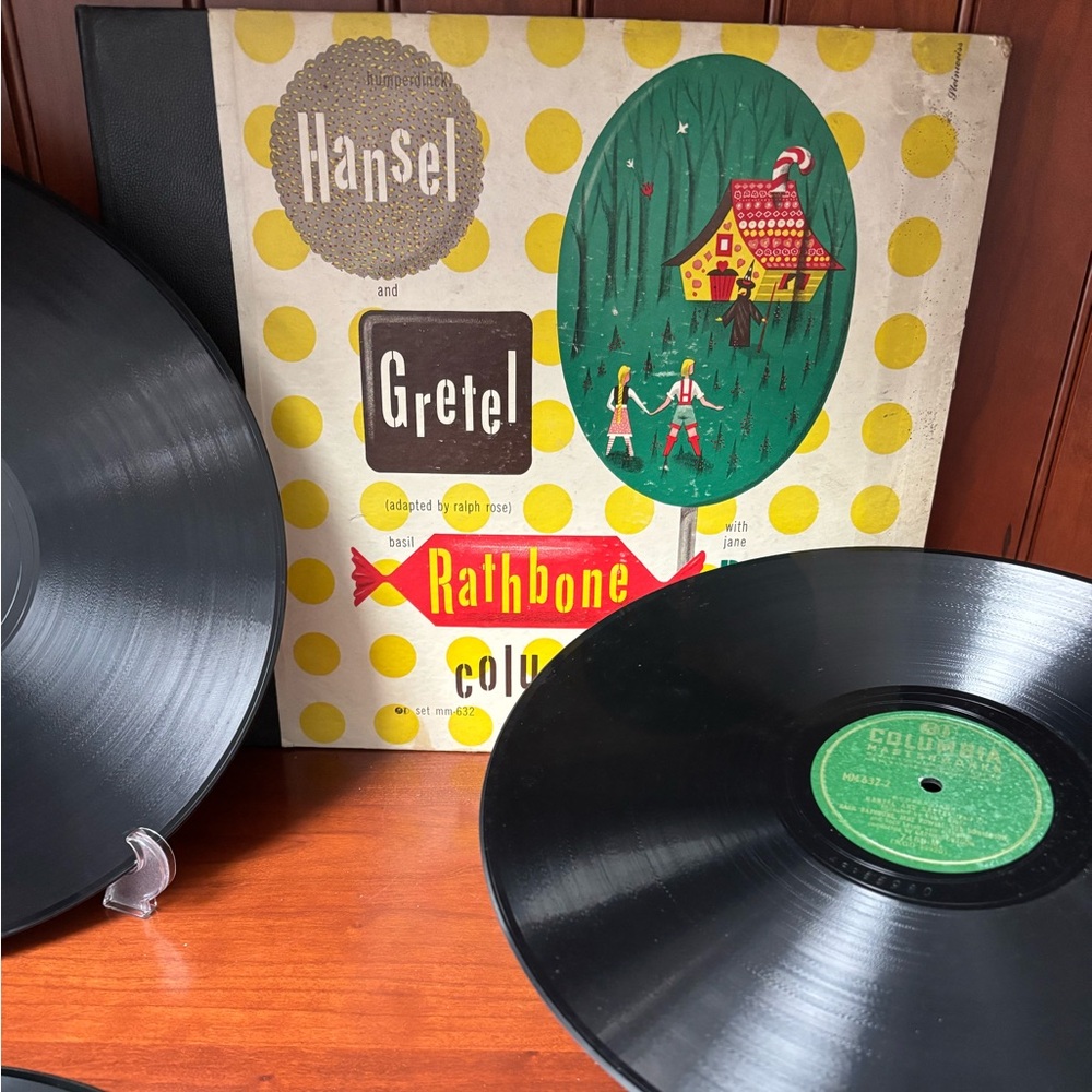 HANSEL&GRETEL 78 RPM RATHBONE/POWELL/STEINWEISS COVER 4 VINYL BOX